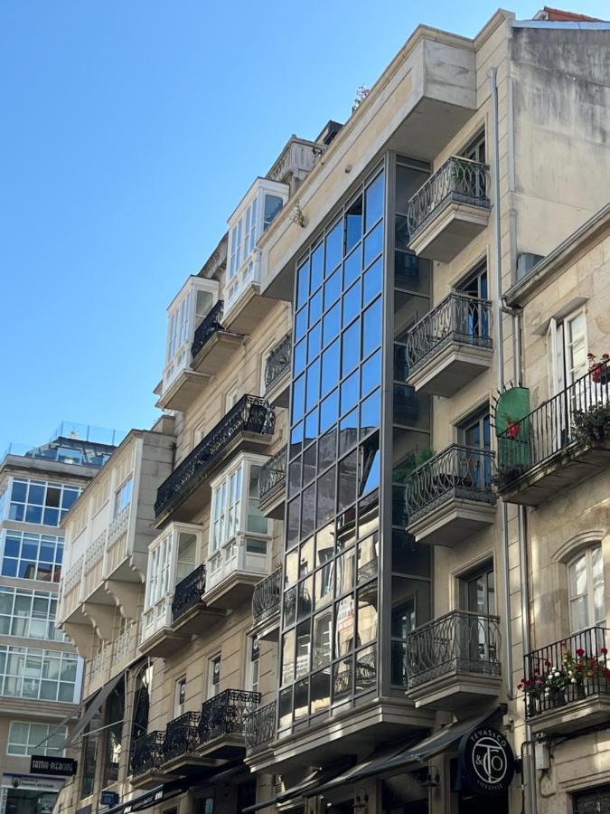 The Blue Flat Vigo Apartment Bagian luar foto